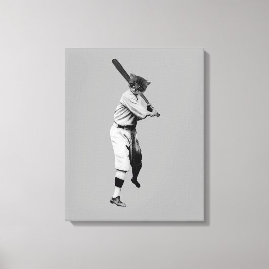 Toile Chat de baseball (Recto)