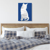 Toile Chat de musique (Insitu(Chambre))