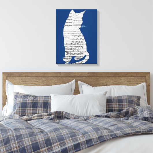 Toile Chat de musique (Insitu(Chambre))
