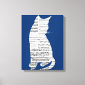 Toile Chat de musique (Recto)