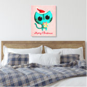 Toile Chat de Noël mignon (Insitu(Chambre))