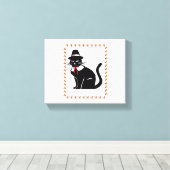 Toile Chat de pèlerin T-shirt surdimensionné (Insitu (Plancher de Bois))