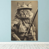 Toile Chat de Samurai (Insitu (Plancher de Bois))