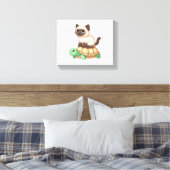 Toile Chat de Siamese promenade tortue (Insitu(Chambre))