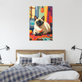 Toile Chat de Siamese sur le comptoir (Insitu(Chambre))