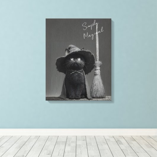 Toile Chat de sorcière simplement magique (Insitu (Plancher de Bois))