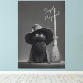 Toile Chat de sorcière simplement magique (Insitu (Plancher de Bois))