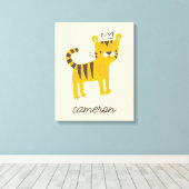 Toile Chat de tigre sauvage (Insitu (Plancher de Bois))