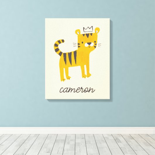 Toile Chat de tigre sauvage (Insitu (Plancher de Bois))