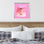 Toile Chat de viande rose (Insitu(Chambre))