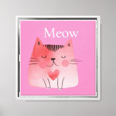 Toile Chat de viande rose (Recto)