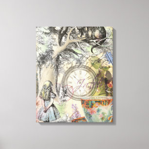Toile Chat du Cheshire Alice au Pays des Merveilles Clas