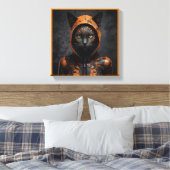 Toile Chat éffrayant d'Halloween caché (Insitu(Chambre))