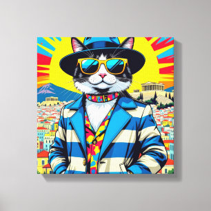 TOILE CHAT ÉGÉEN - CHAT DE GRANDE VILLE