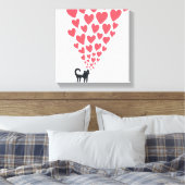 Toile Chat en amour (Insitu(Chambre))