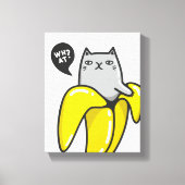 Toile Chat en banane (Recto)