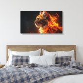 Toile Chat en feu (Insitu(Chambre))