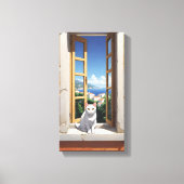 Toile Chat en Italie Canvas Wall Art (Recto)