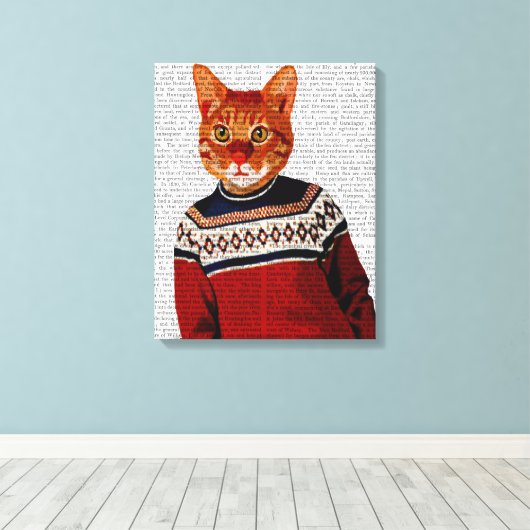 Toile Chat en pull-over (Insitu (Plancher de Bois))