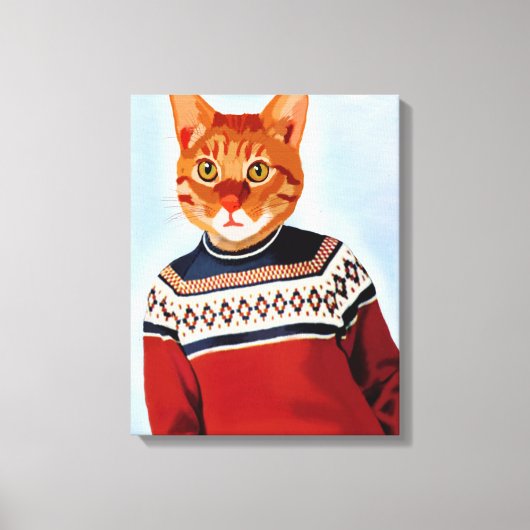 Toile Chat en pull-over (Recto)