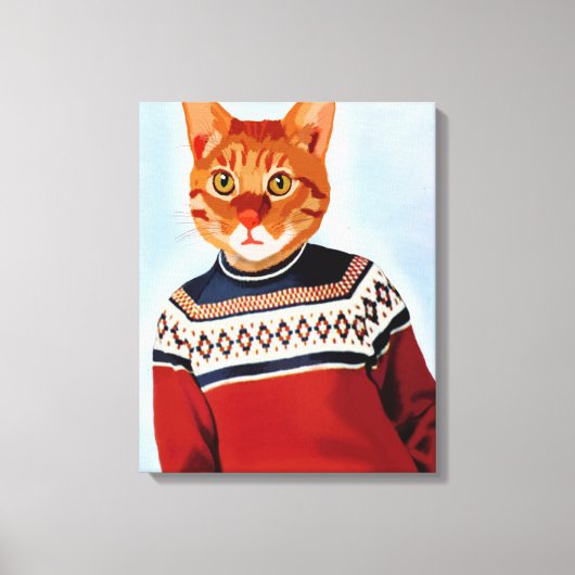 Toile Chat en pull-over (Recto)