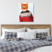 Toile Chat en pull-over (Insitu(Chambre))