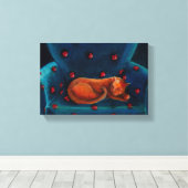 Toile Chat en repose (Insitu (Plancher de Bois))