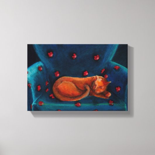 Toile Chat en repose (Recto)