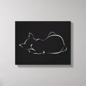 Toile Chat endormi (Recto)