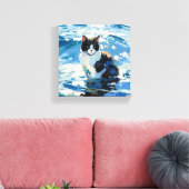 Toile Chat Et L'Océan (#1) (Insitu(Salon))
