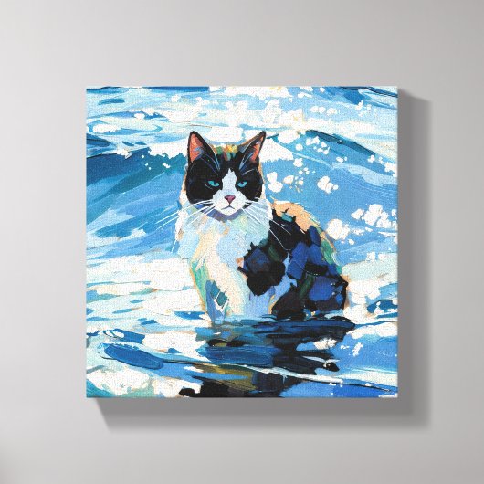 Toile Chat Et L'Océan (#1) (Recto)