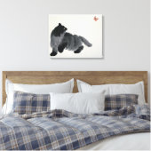 Toile Chat et papillon (Insitu(Chambre))