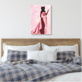 Toile Chat flamand en rose (Insitu(Chambre))