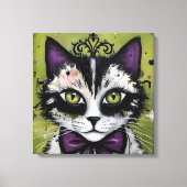 Toile Chat gothique (Recto)