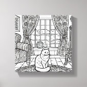 Toile Chat gras et facile #16 (Recto)