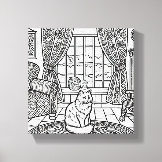 Toile Chat gras et facile #16 (Recto)