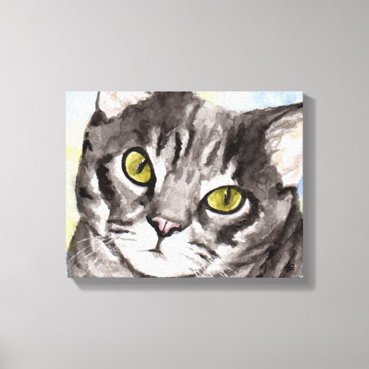 Toile Chat gris (Recto)