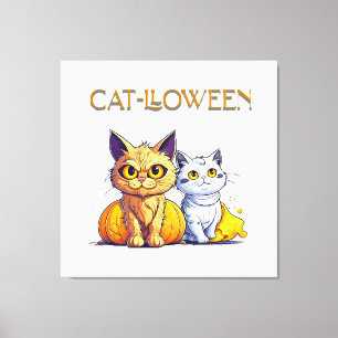 Toile Chat Halloween