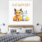 Toile Chat Halloween (Insitu(Chambre))