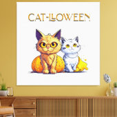 Toile Chat Halloween (Insitu(Salon))