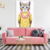 Toile Chat hawaïen (Insitu(Salon))