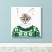 Toile Chat Kitty (Insitu (Plancher de Bois))