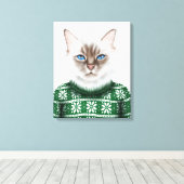 Toile Chat Kitty (Insitu (Plancher de Bois))