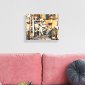 Toile Chat "L'amour dans ses mains" (Insitu(Salon))