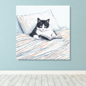 Toile chat lisant (Insitu (Plancher de Bois))