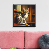 Toile Chat Mau Égyptien (Insitu(Salon))
