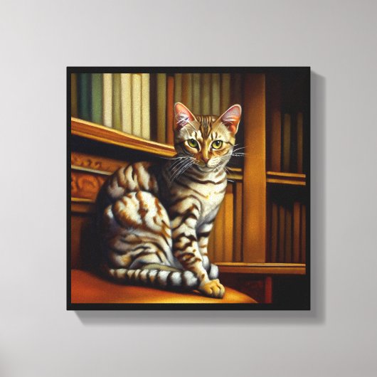 Toile Chat Mau Égyptien (Recto)