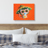 Toile Chat mexicain avec Sombrero (Insitu(Chambre))
