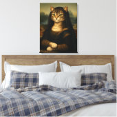 Toile Chat Mona Lisa Parodie Art Renaissance (Insitu(Chambre))