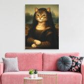 Toile Chat Mona Lisa Parodie Art Renaissance (Insitu(Salon))